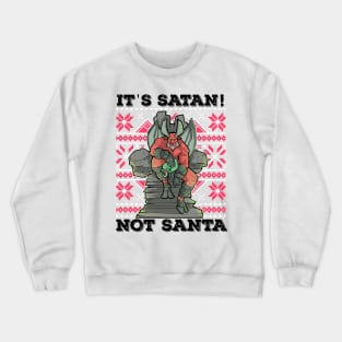 Ugly Christmas Satan Satanic Santa Devil Gothic Occult Goth Crewneck Sweatshirt